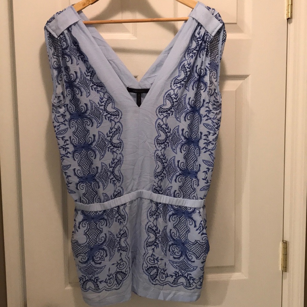 BCBG Blue Romper (small)